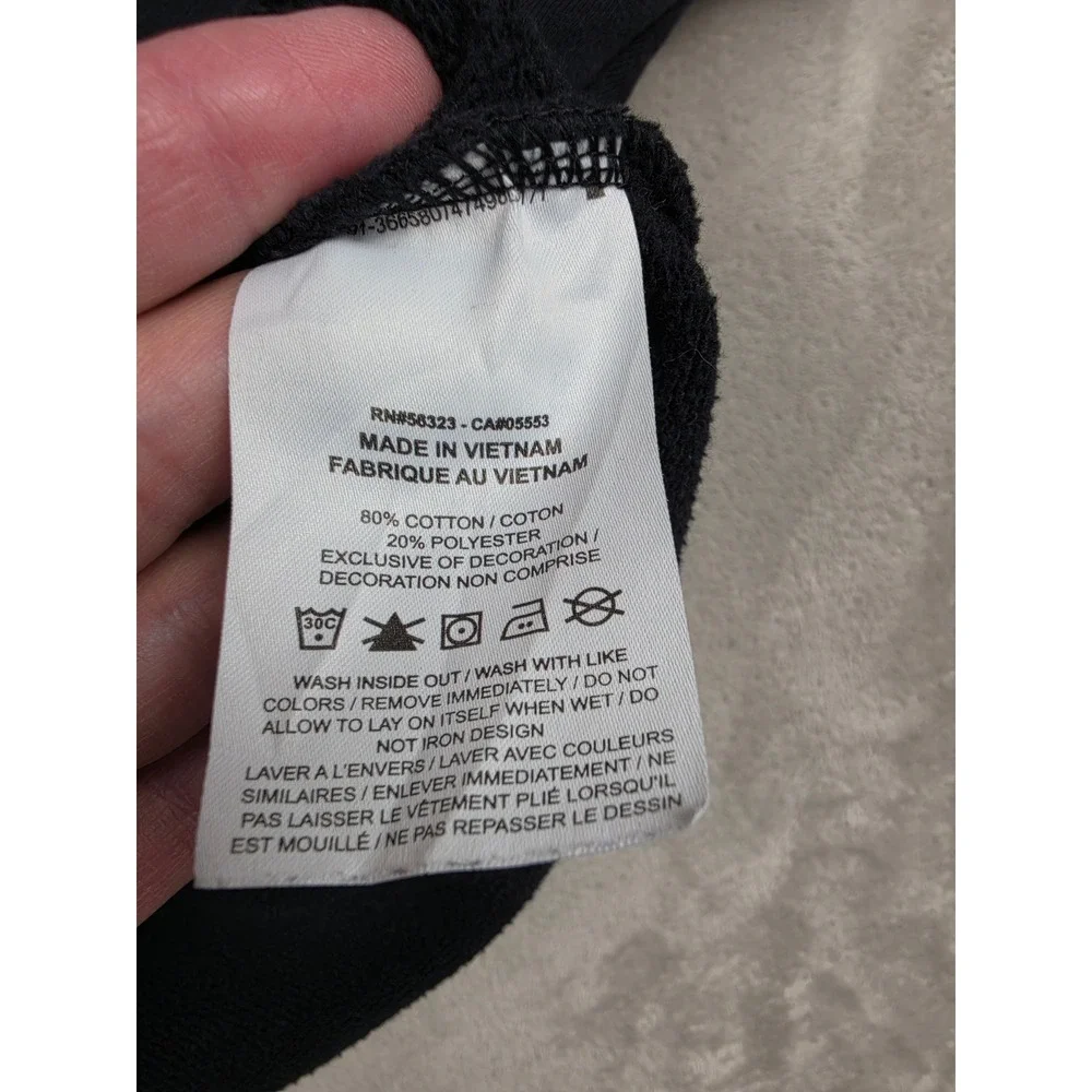Nike Full Zip Sweatshirt Womens Medium Black DD5376 Oversized Fleece Jacket